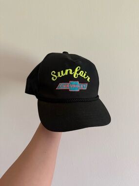 Vintage Chevrolet Black Cap - Neon Logo
